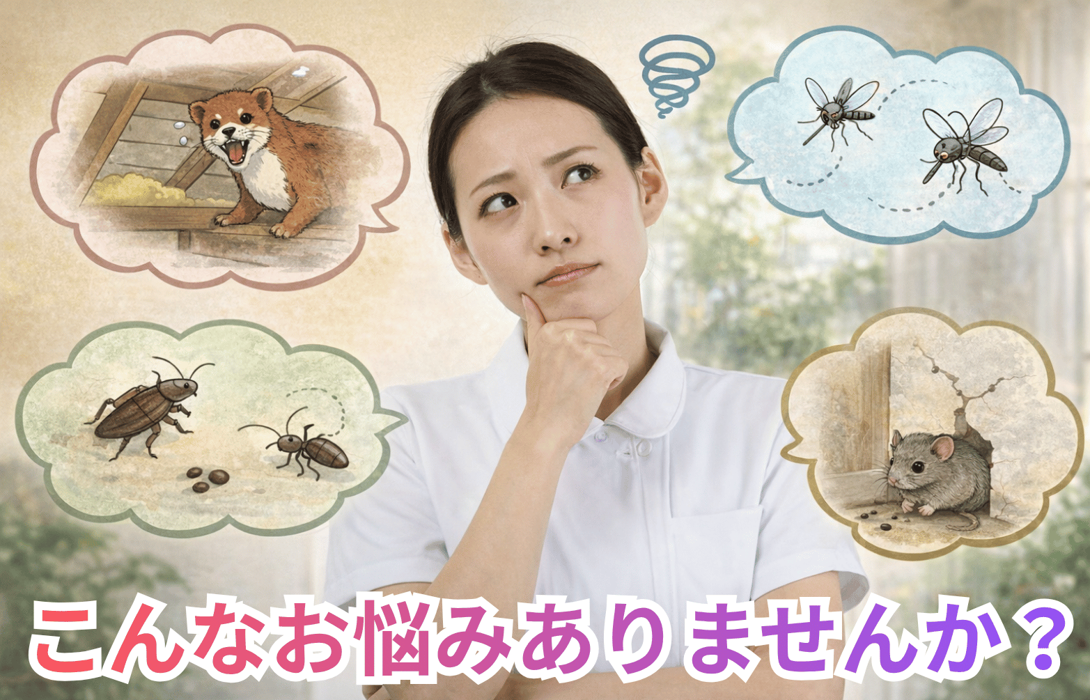 あなたの害虫・害獣駆除を最速30分で即解決します！